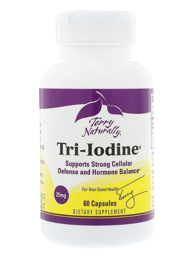Tri-Iodine Strong Cell Defence And Harmone Balance - 60 Capsules 25 mg - Image 1