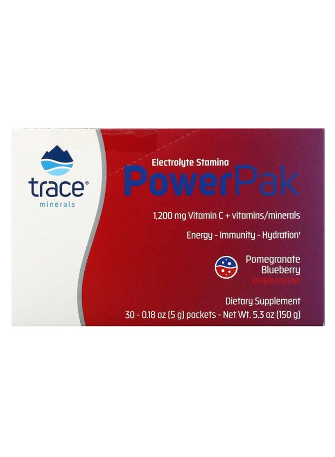 Trace Minerals Research Electrolyte Stamina Pomegranate And Blueberry Power Pak  - Image 2