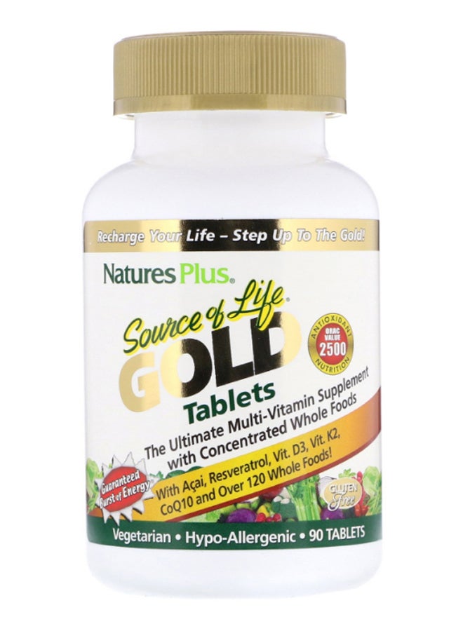 Natures Plus Source Of Life Gold Ultimate Vitamin Supplement - 90 Tablets - Image 1