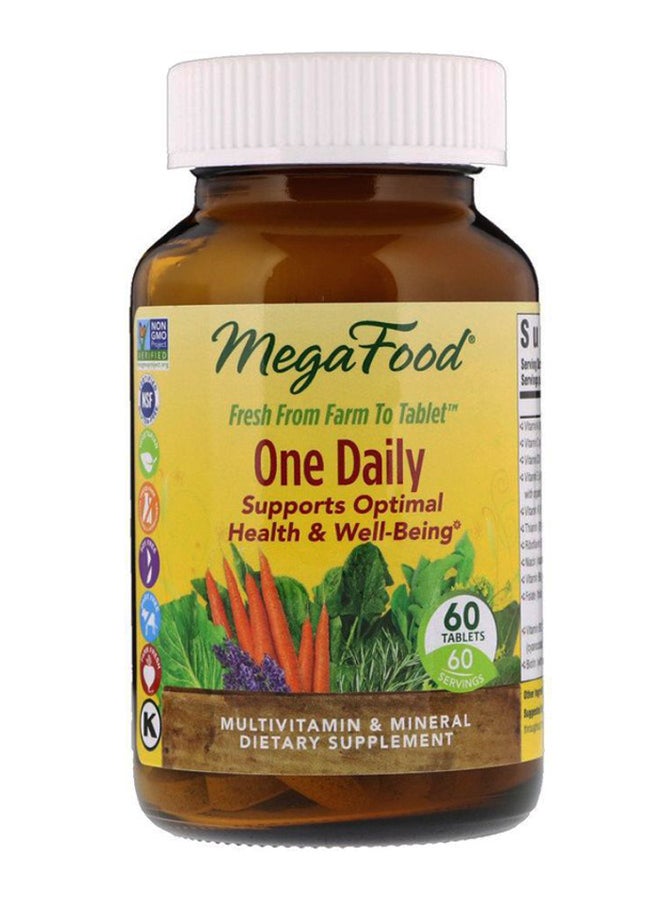 MegaFood One Daily Multivitamin And Minerals - 60 Tablets 