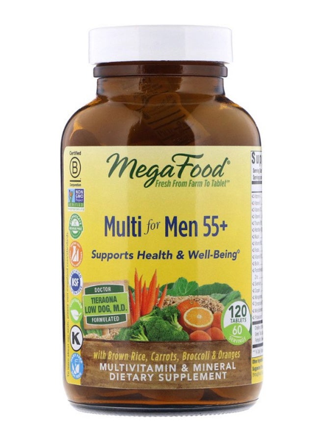 MegaFood Multi For Men 55 Plus - 120 Tablets - Image 1