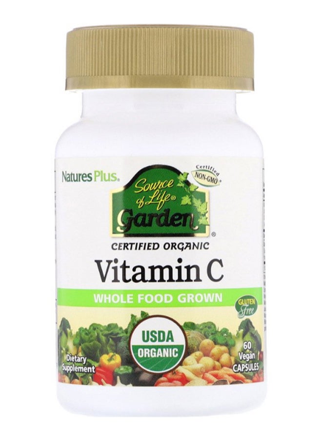 Natures Plus Source Of Life Garden Vitamin C - 60 Capsules - Image 1