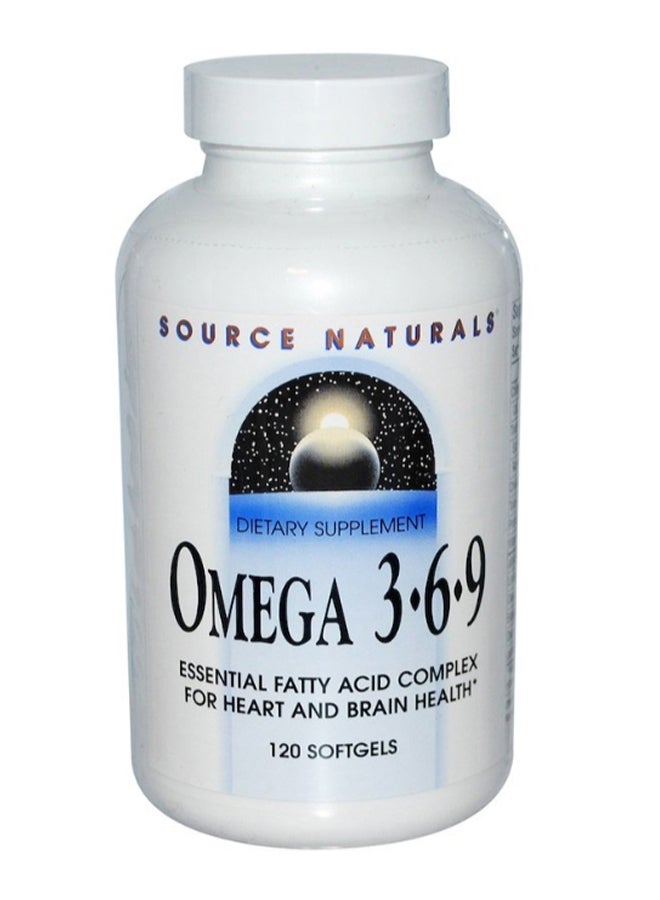 سورس ناتشورالز Omega 3 6 9 Heart And Brain Health Support - 120 Softgels - Image 1