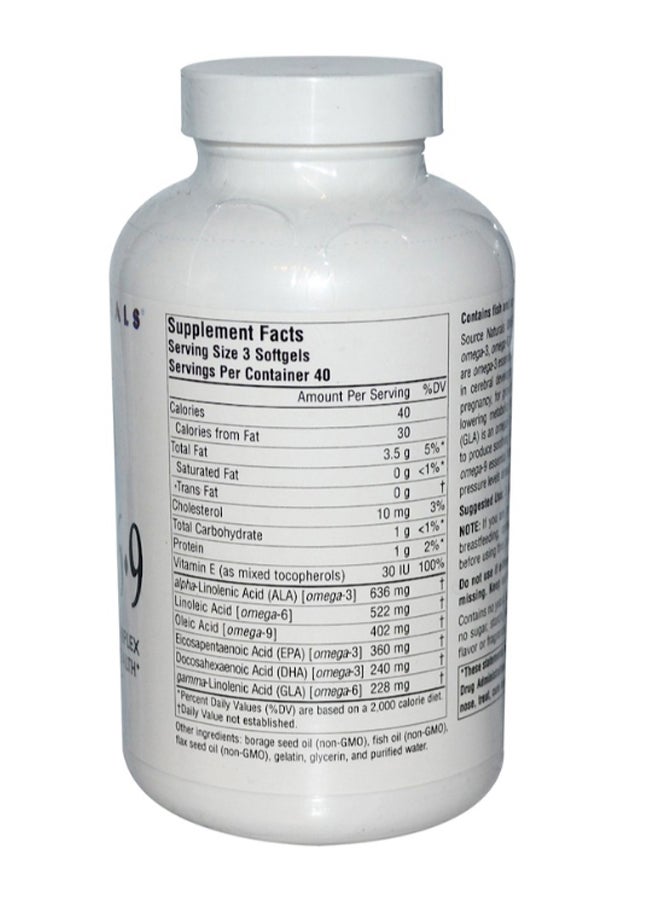 سورس ناتشورالز Omega 3 6 9 Heart And Brain Health Support - 120 Softgels - Image 2