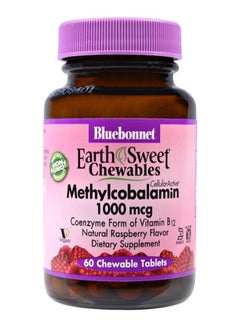 Bluebonnet Nutrition Natural Raspberry Flavour Earth Sweet Chewable-60 Chewable Tablets  - Image 1