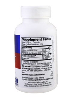 ENZYMEDICA SerraGold High Potency Serrapeptase - 120 Capsules  - Image 2