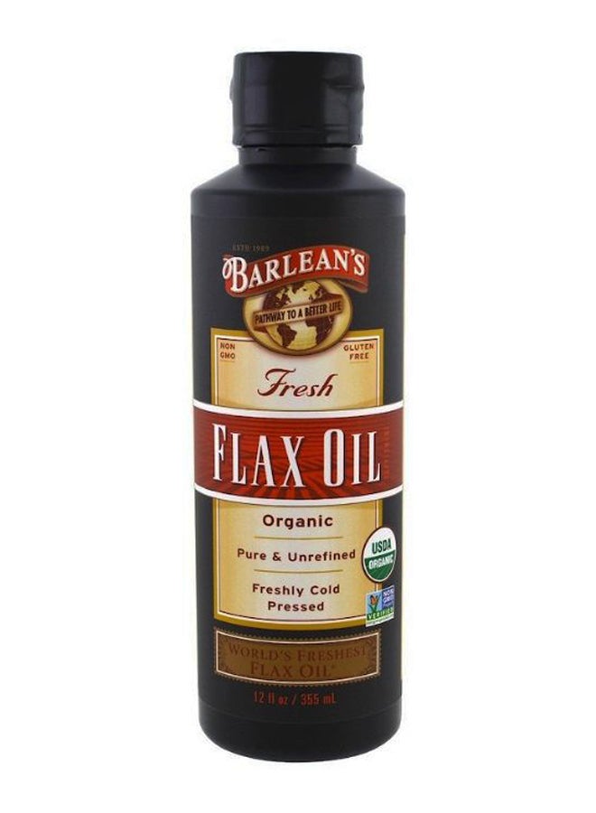 BARLEAN'S Organic Fresh Cold Pressed Flax Oil - Image 1