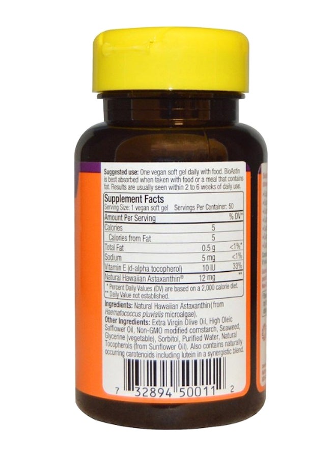 Nutrex Hawaii - Bioastin Hawaiian Astaxanthin - 50 Softgels - Image 1