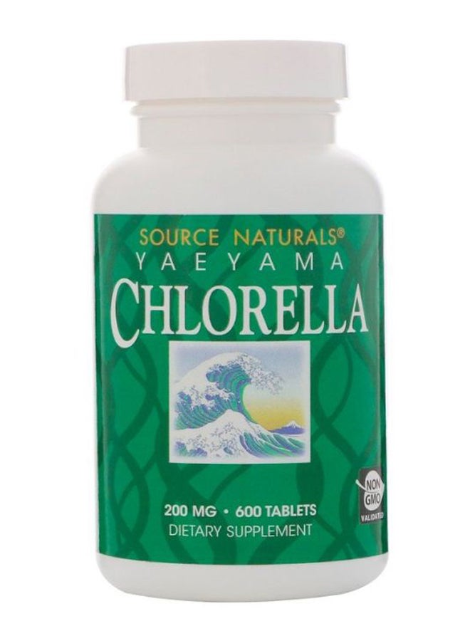 Source Naturals Yaeyama Chlorella Dietary Supplement - 600 Tablets - Image 1