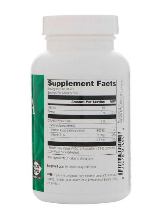 Source Naturals Yaeyama Chlorella Dietary Supplement - 600 Tablets - Image 2