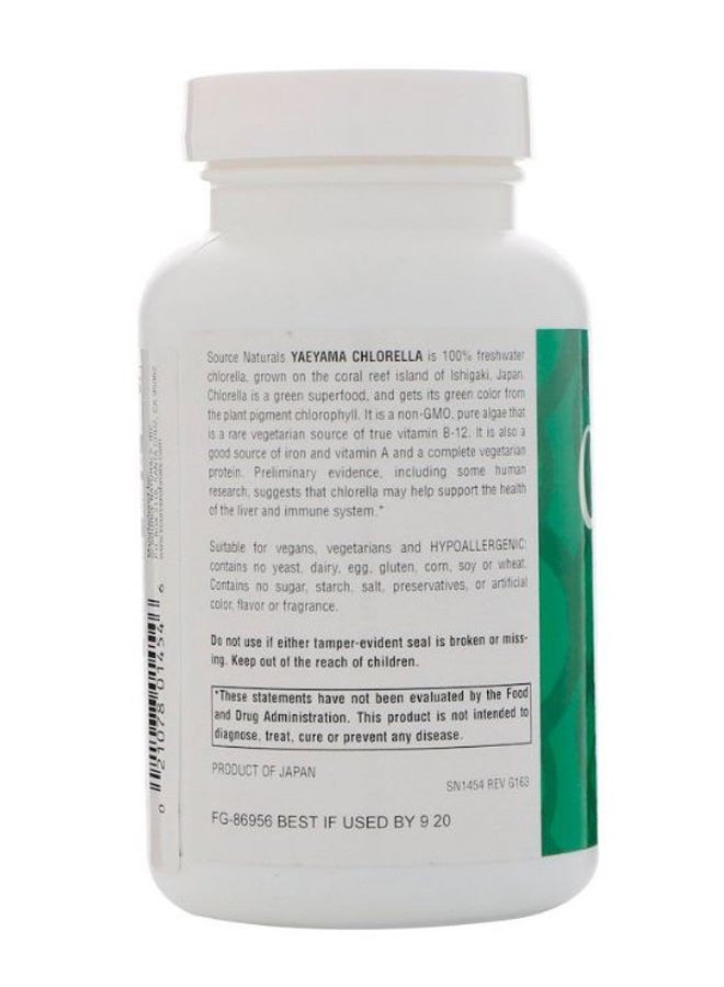 Source Naturals Yaeyama Chlorella Dietary Supplement - 600 Tablets - Image 3