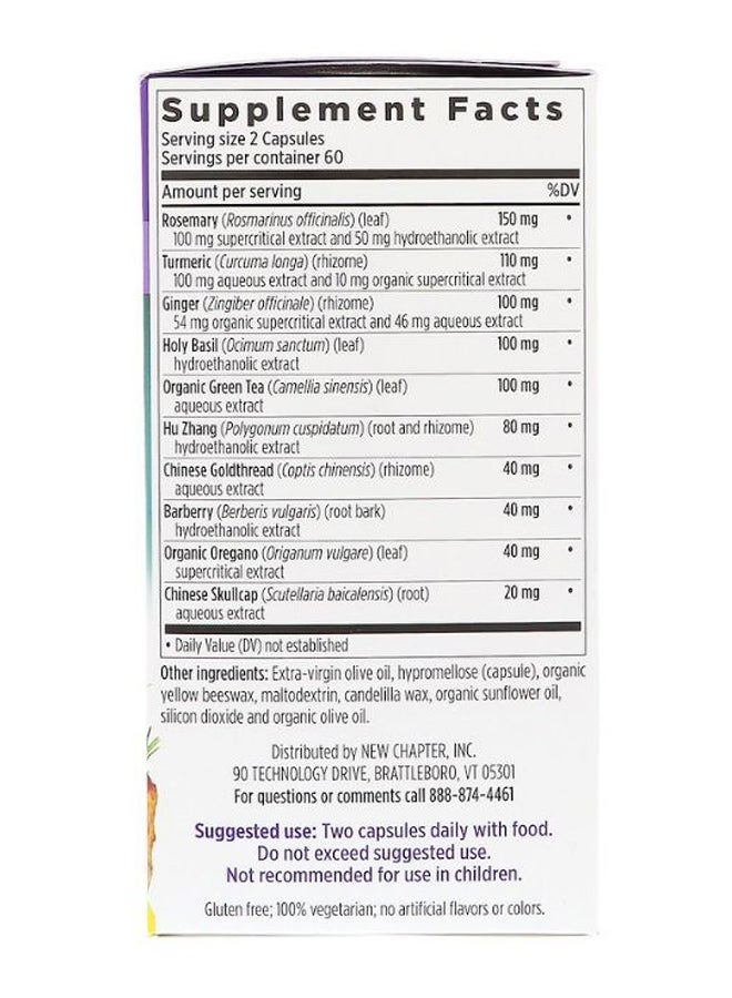 New Chapter - Zyflamend Whole Body Supplement - 120 Capsules - Image 1