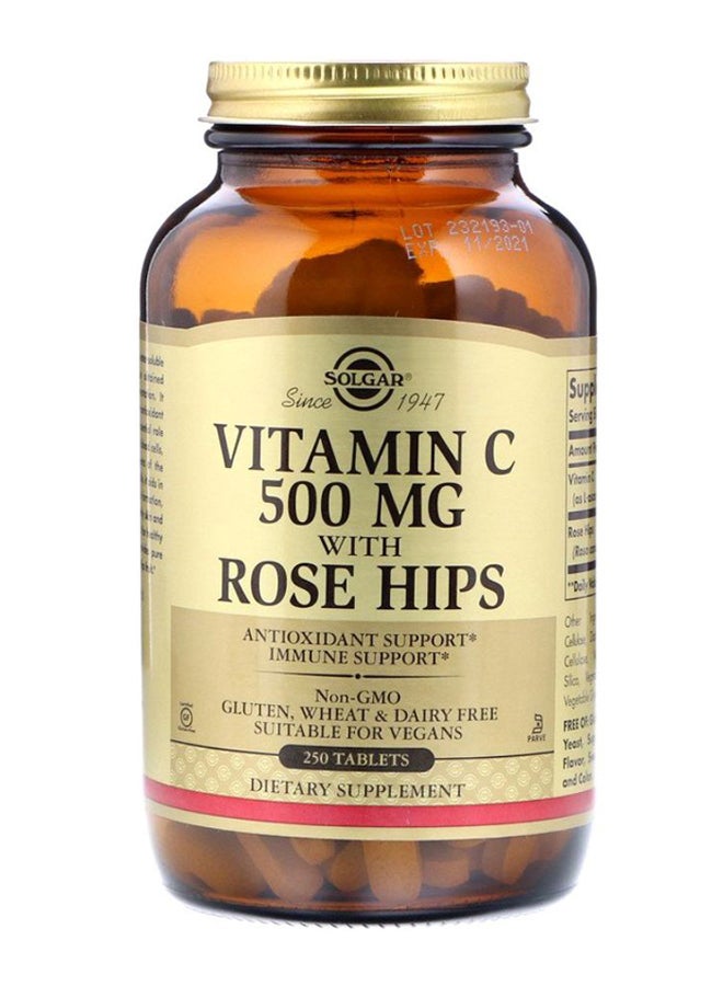 Solgar Vitamin C With Rose Hips - 250 Tablets