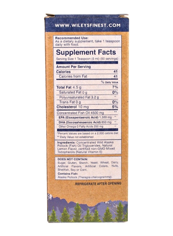 Wiley's Finest Wild Alaskan Fish Oil Peak Omega-3 Liquid - Image 2