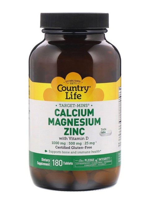 Target-Mins Calcium Magnesium Zinc - 180 Tablets