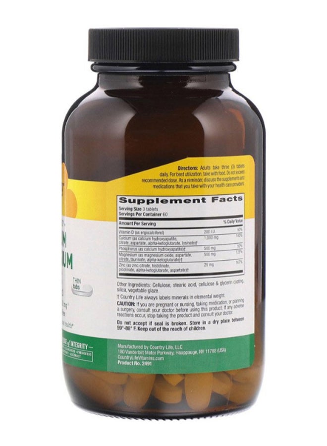 Target-Mins Calcium Magnesium Zinc - 180 Tablets