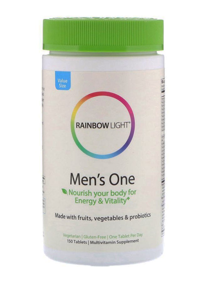 Rainbow Light Men's One Multivitamin Supplement -150 Tablets - Image 1