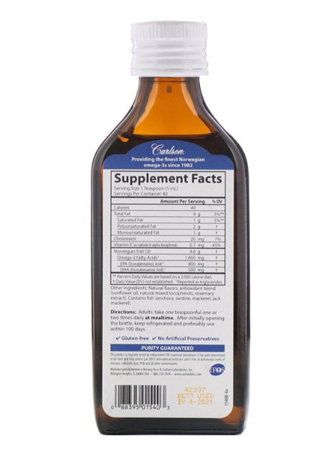 Carlson Labs Norwegian The Very Finest Fish Oil  - Image 2