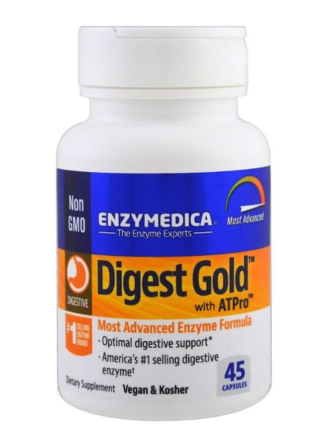 ENZYMEDICA - Digest Gold With ATPro Supplement - 45 Capsules - Image 1