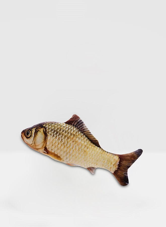 Fish Shape Chew Toy Grey/Yellow/Black 20cm