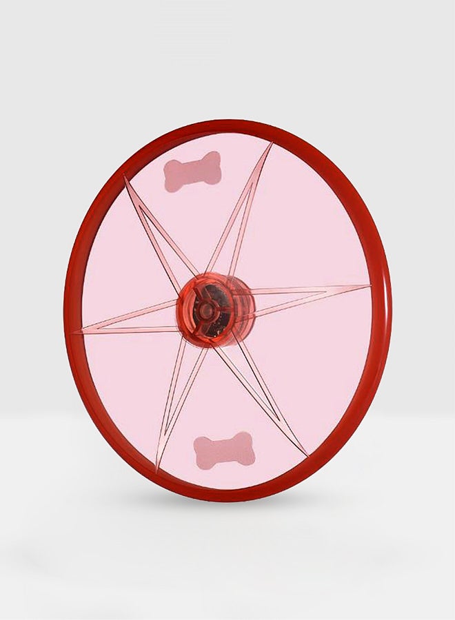 لعبة بتصميم قرص طواف وطائر للكلاب أحمر 15سم