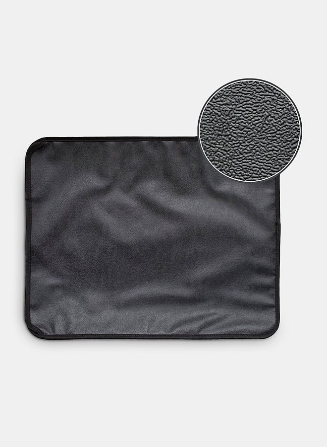Double-Layer Waterproof Litter Trapping Mat Black