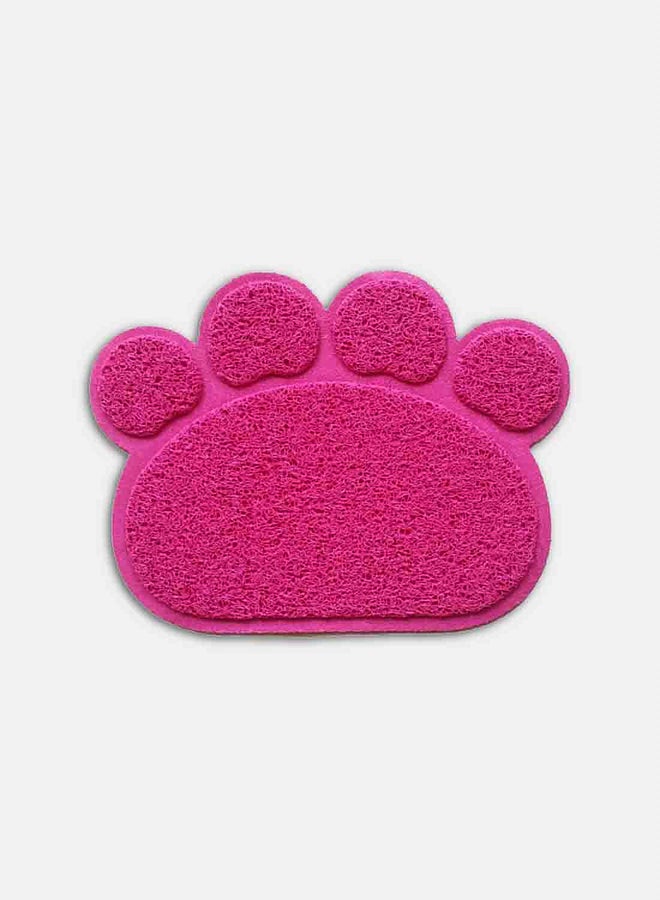 Paw Shaped Pet Sleeping Pad Red Rose