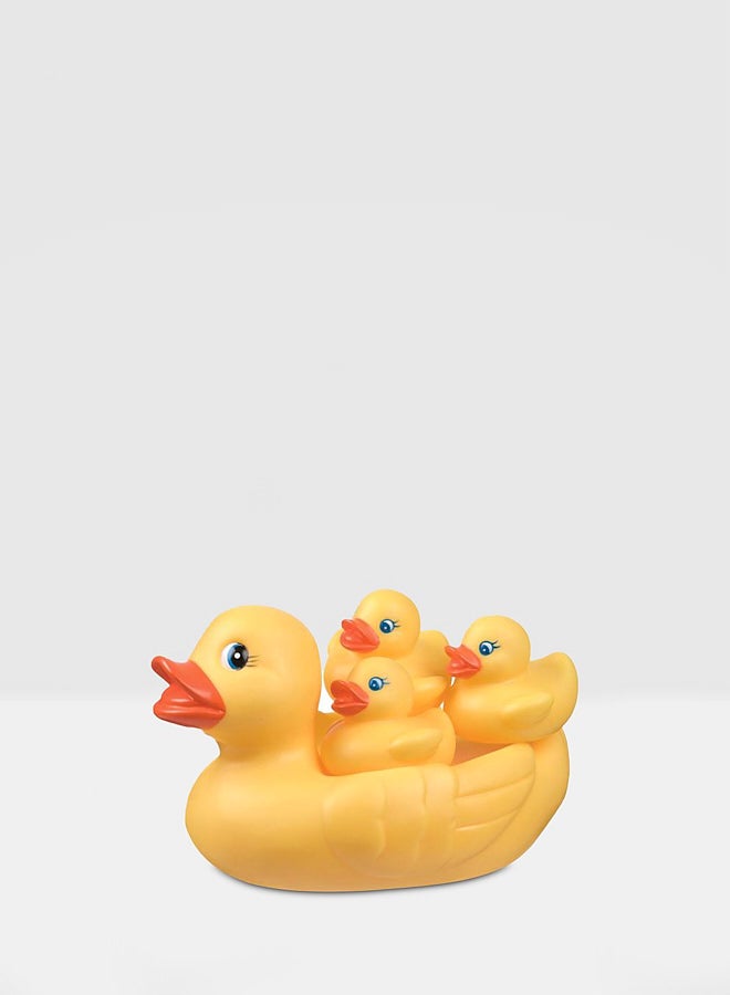playgro 4-Piece Duck Family Bath Toy Set 170338 - Image 1