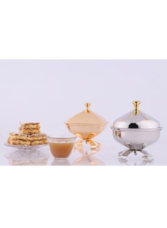 Alsaif Al Saif Date Bowl Nickel / Gold Large  - Image 2