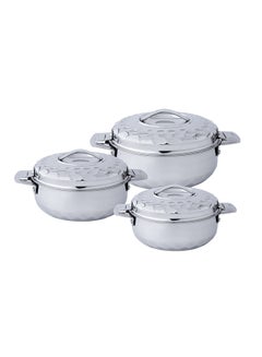 Aristo 3 -Piece Hot Pot Set Chrome 1.0/1.5/2.5Liters  - Image 1