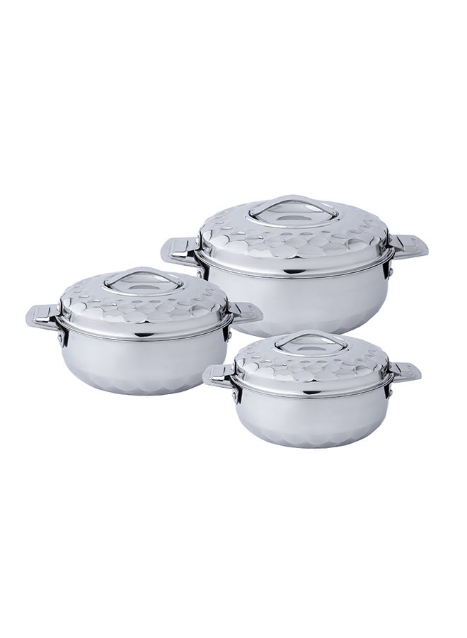 Aristo 3 -Piece Hot Pot Set Chrome 1.0/1.5/2.5Liters  - Image 1