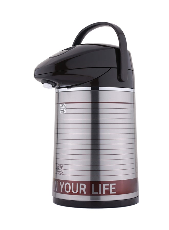 Elegant Coffee And Tea Vacuum Flask Silver/Black - Image 2