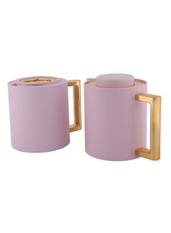 Deva Al-Saif Co Deva 2 In 1 Coffee And Tea Vacuum Flask Light Pink, Gold 0.5Liters  - Image 2