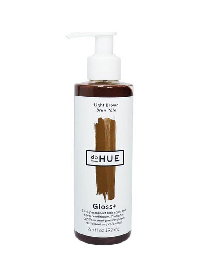 dpHUE Gloss+ Semi-Permanent Hair Color And Deep Conditioner Light Brown 192ml
