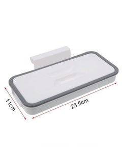 Generic Hanging Trash Bag Holder White/Grey 24 x 11 x 5.5cm  - Image 2