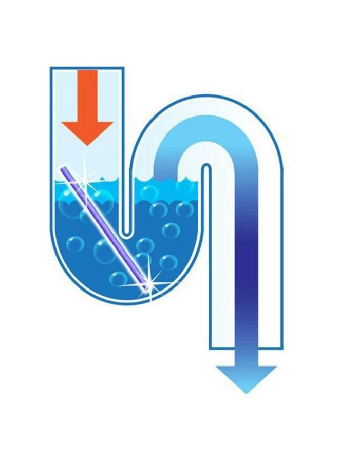 Pack of 12 Drain Pipe Cleaning Stick Purple 25cm - Image 3