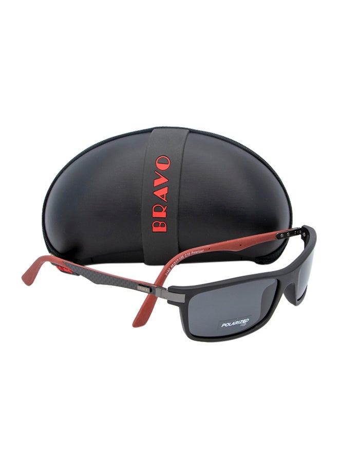 Bravo Men's Rimmed Rectangle Sunglasses 3182 c12 - Image 3