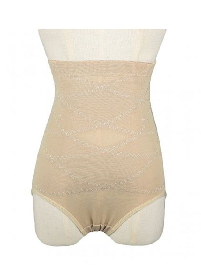Generic - High Waist Belly Hip Control Corset Seamless Shapewear Beige - Image 1