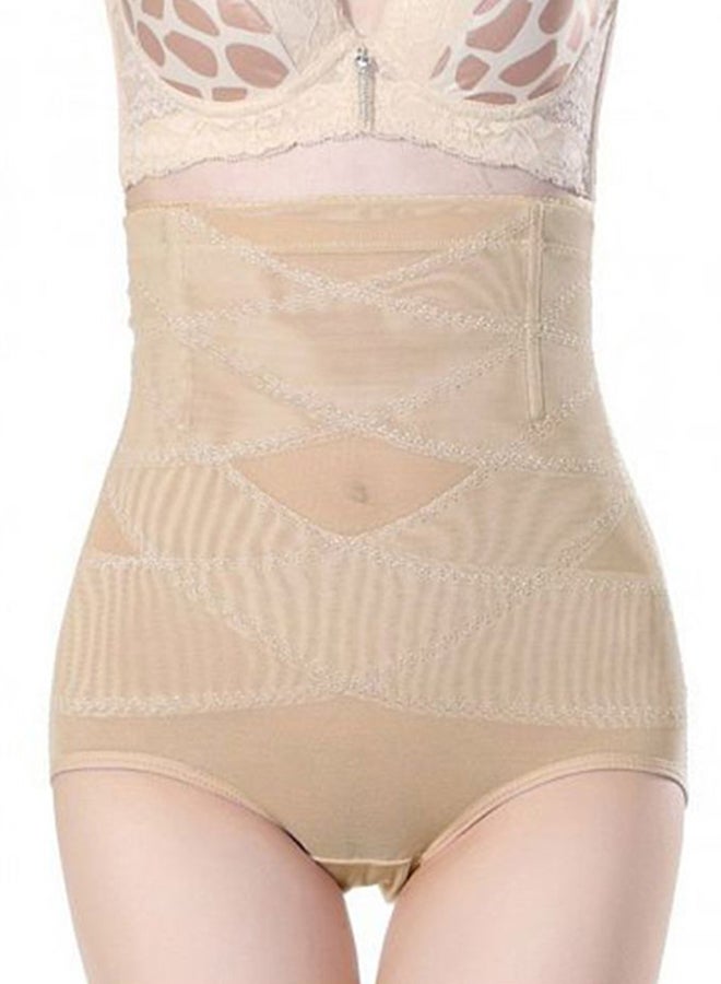 Generic - High Waist Belly Hip Control Corset Seamless Shapewear Beige - Image 1