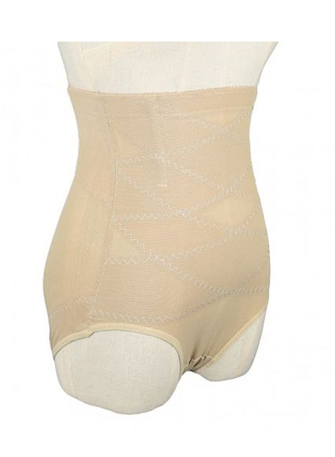 Generic - High Waist Belly Hip Control Corset Seamless Shapewear Beige - Image 1