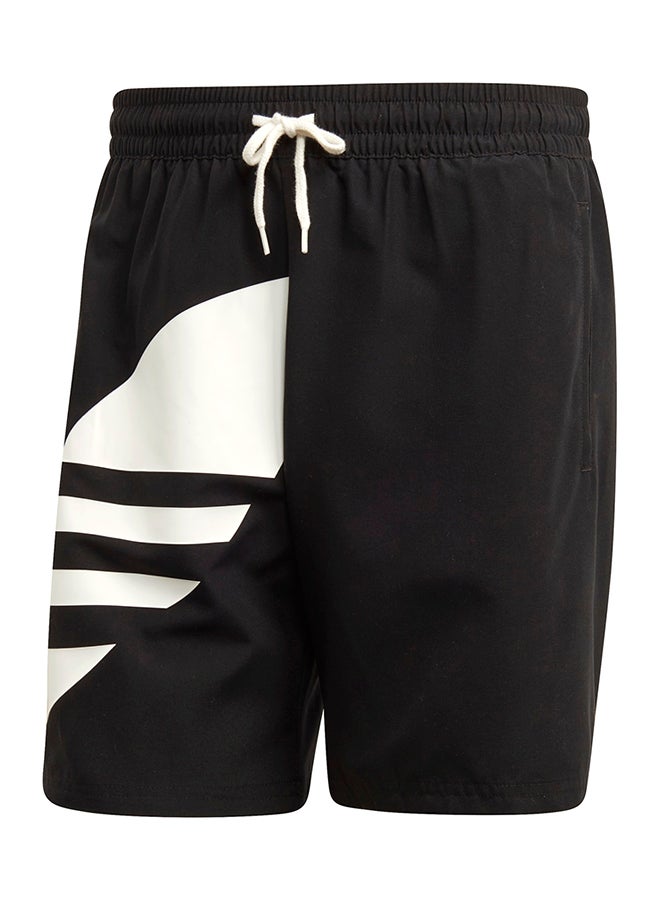 adidas Originals - Big Trefoil Swim Shorts Black/White - Image 1
