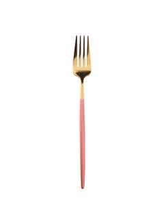 Sunhome 4-Piece Stainless Steel Cutlery Set Pink/Gold 220mm  - Image 3