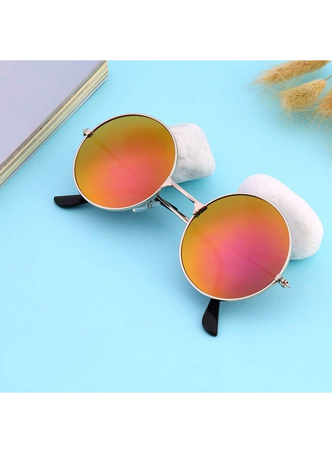 أوتاد نظارة شمسية بإطار كامل الحواف وعدسات مستديرة - Image 5