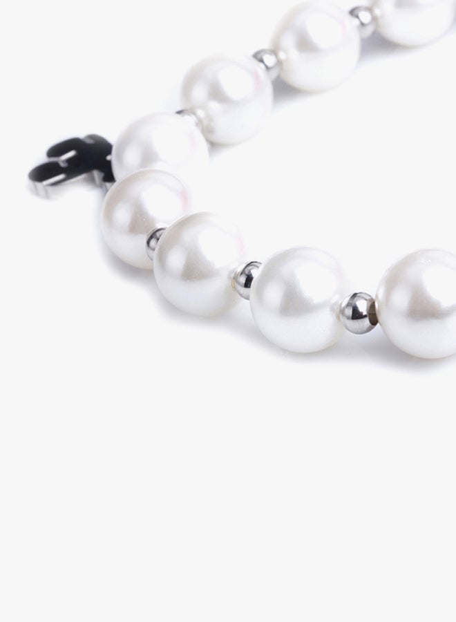 ANSELF - Little Bear Artificial Pearl Beaded Charm Bracelet - Image 1