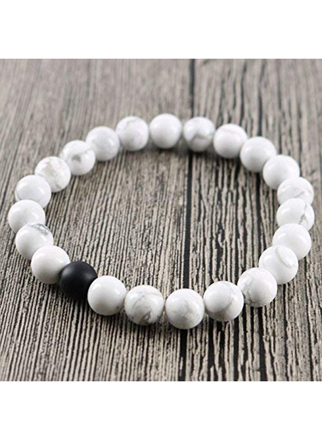 Beauenty Set of Agate and Howlite Stones Couple Bracelet  - Image 4