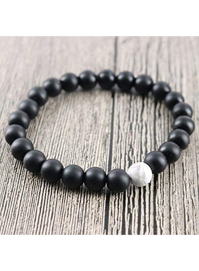Beauenty Set of Agate and Howlite Stones Couple Bracelet  - Image 3