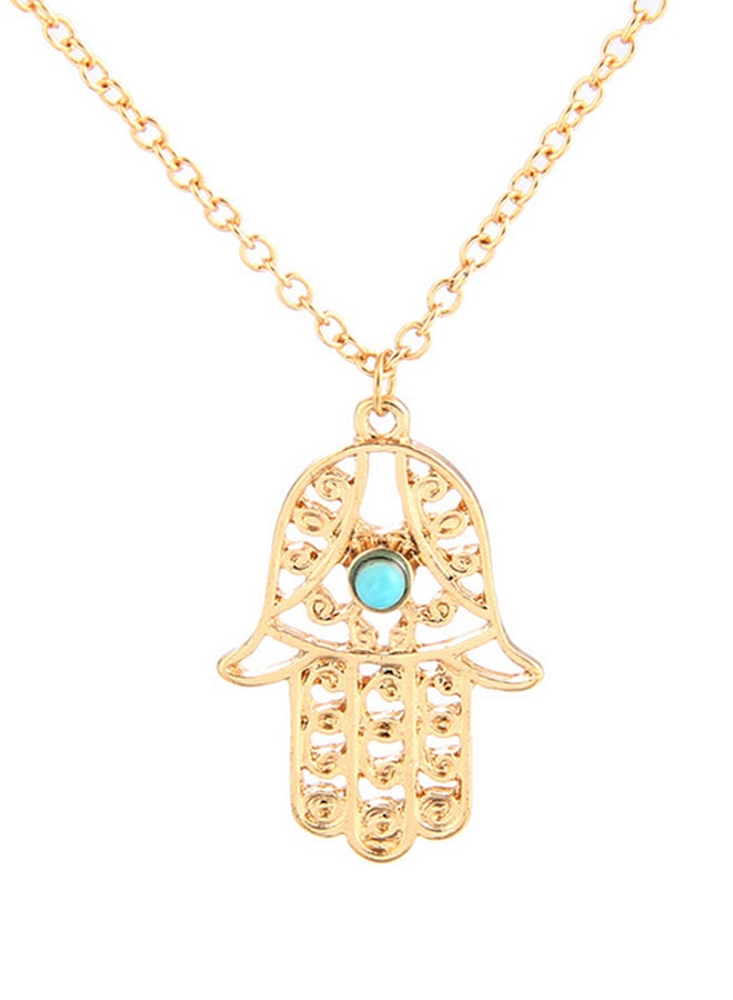 Sharpdo - Titanium Stone Studded Hamsa Design Bracelet - Image 1