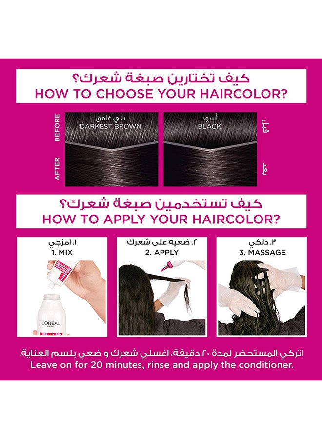 L'OREAL PARIS Casting Crème Gloss Hair Color - 200 Deep Black  - Image 4