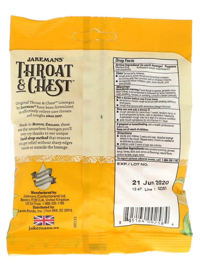JAKEMANS Honey Lemon Flavored Throat And Chest - 30 Lozenges - Image 2
