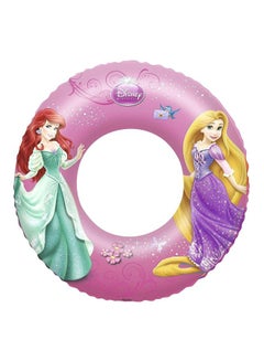 Bestway Inflatable Disney Princess Printed Swim Ring Pool Float 91043 56x56x10centimeter  - Image 1